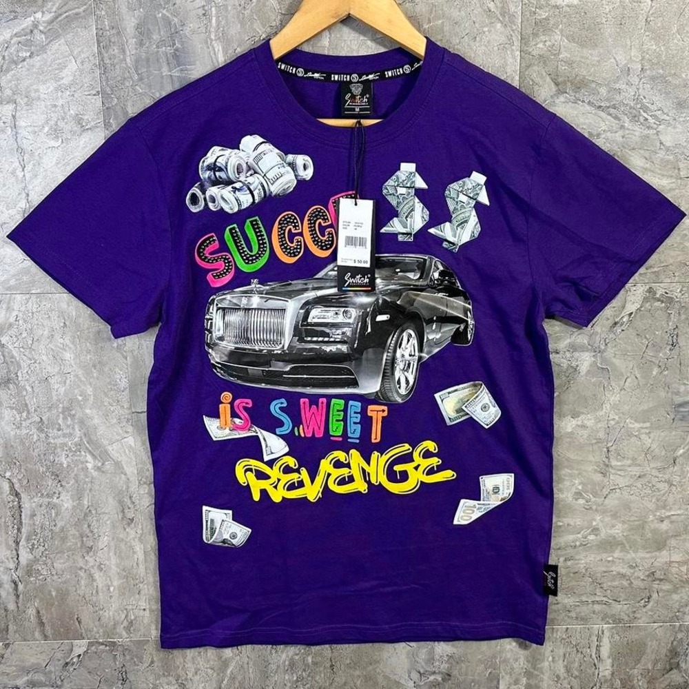multi-coloured success is sweet Revenge streetwear‎ tee Rolls-Royce men's M